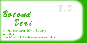 botond deri business card