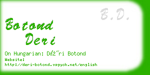 botond deri business card